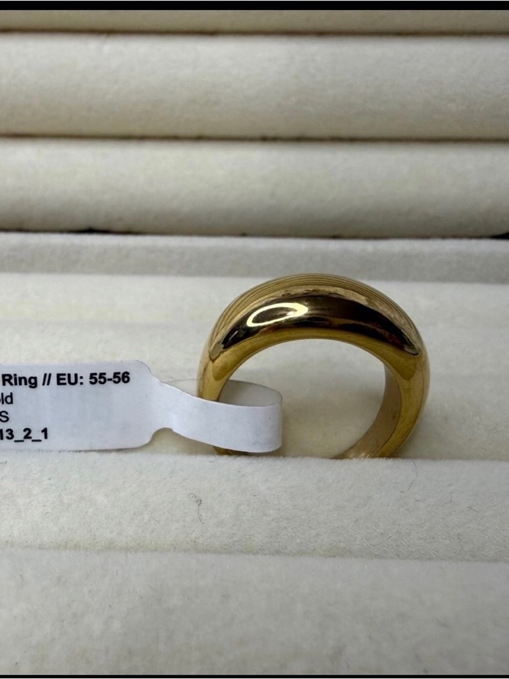 Classic Polished Gold Dome Ring for Women - Picture 6 of 6